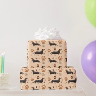 Dachshund Dog Paws Wrapping Paper