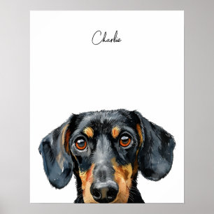 Dachshund Dog Personalised Print