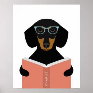 Dachshund Dog Personalised Print
