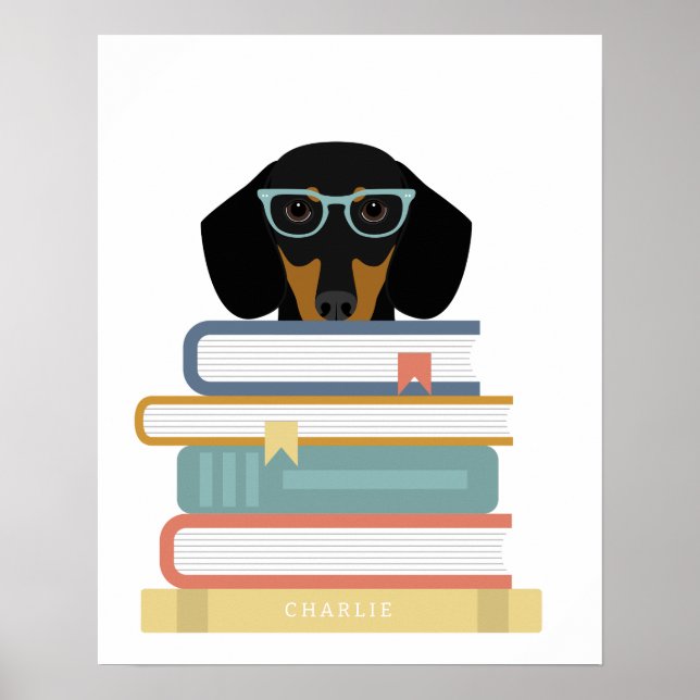 Dachshund Dog Personalised Print (Front)
