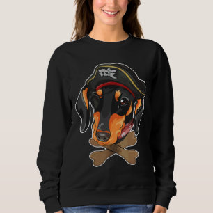 Dachshund Dog Pirate Funny Halloween Costume For M Sweatshirt