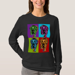Dachshund Dog Popart Pop Art T-Shirt