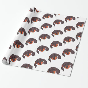 Dachshund dog Portrait Wrapping Paper
