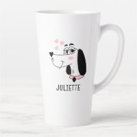 Dachshund Dog Romantic Pink Hearts Personalised