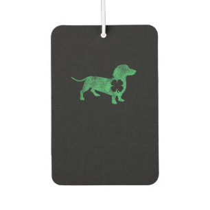 Dachshund Dog Shamrock St. Patrick's Day Saint Pad Car Air Freshener
