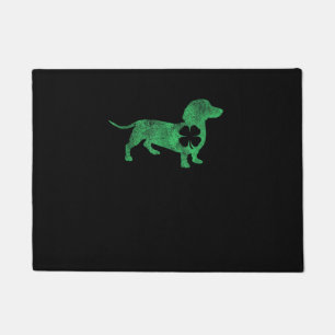 Dachshund Dog Shamrock St. Patrick's Day Saint Pad Doormat