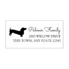 Dachshund Dog Silhouette Address