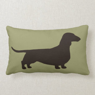 Dachshund Dog Silhouette Wiener Dog Lover's Cute Lumbar Cushion