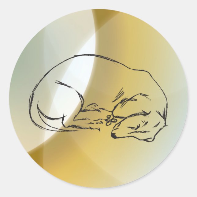 Dachshund Dog  Sticker (Front)