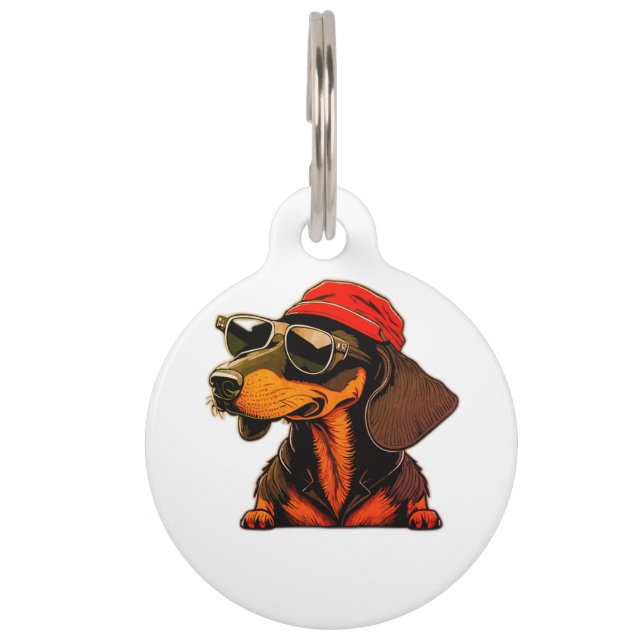 Dachshund dog tag for Dachshund lovers  (Front)