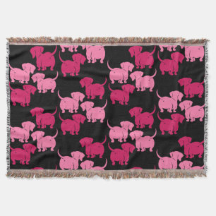 Dachshund Dog Throw Blanket