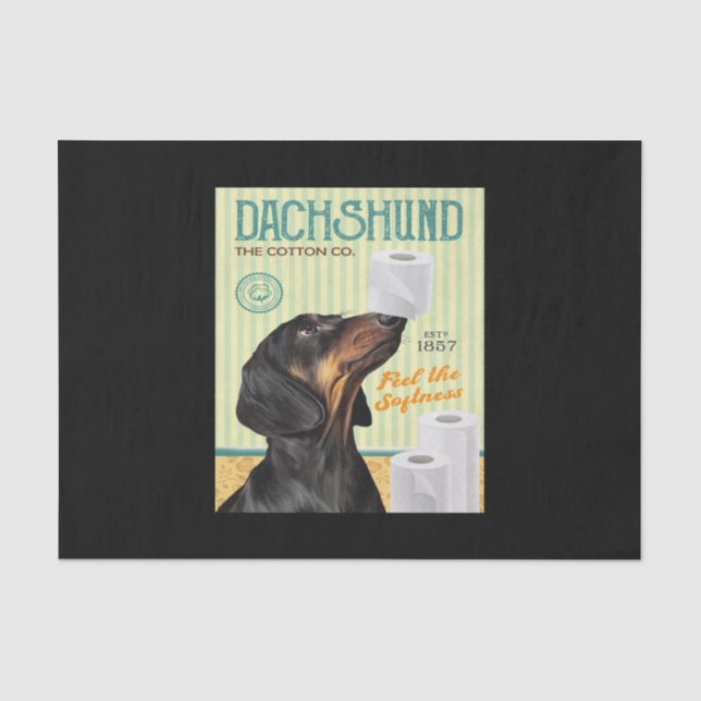 Dachshund Dog Tissue Paper (Front)