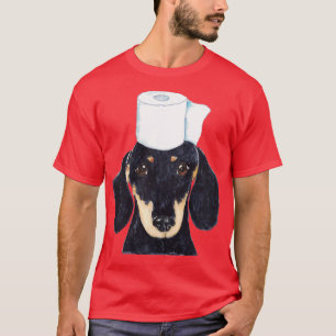 Dachshund dog toilet Painting T-Shirt