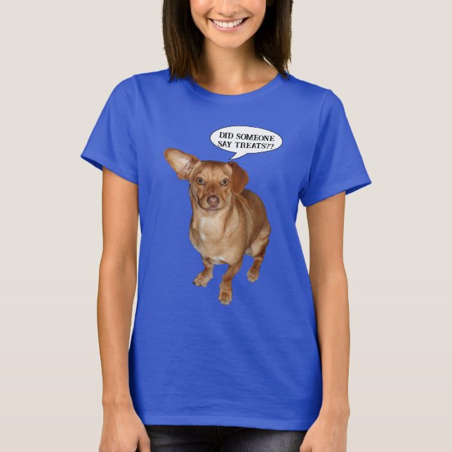 Dachshund Dog Treats T-Shirt (Front)