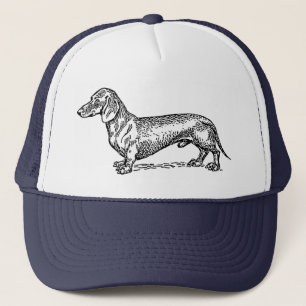 Dachshund dog trucker hat