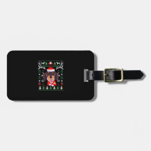 Dachshund Dog Ugly Christmas Classic T-Shirt Luggage Tag