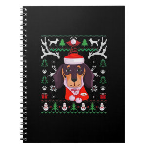 Dachshund Dog Ugly Christmas Classic T-Shirt Notebook