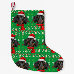 Dachshund Dog Ugly Christmas Small Christmas Stocking
