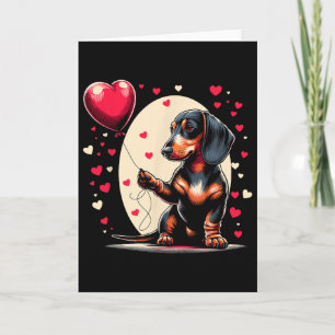 Dachshund Dog Valentine's Day Dog Owner Valentine  Card