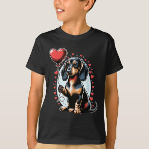 Dachshund Dog Valentine's Day Dog Owner Valentine  T-Shirt