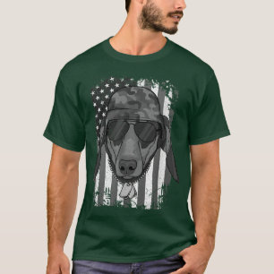 Dachshund Dog Veteran 4th of July T-Shirt