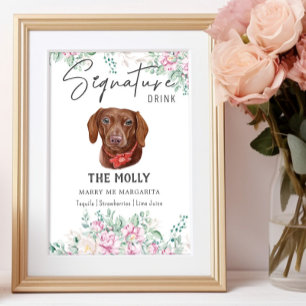 Dachshund Dog Wedding Signature Drink Sign