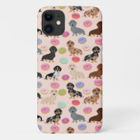 Dachshund dogs donuts pink
