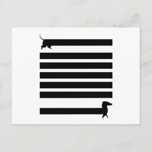 Dachshund Dogs Funny Cute Dog Holder Puppy Gift Postcard