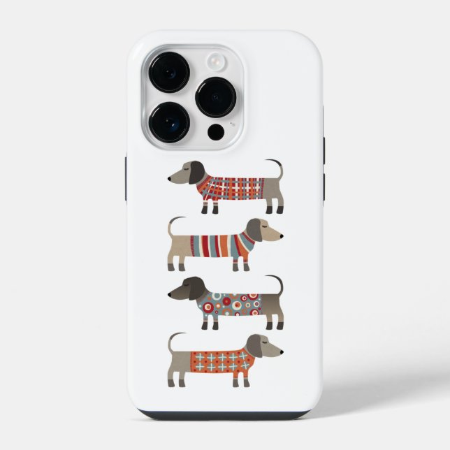 Dachshund Dogs iPhone Case (Back)