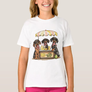 Dachshund Dogs Lemonade Stand T-Shirt