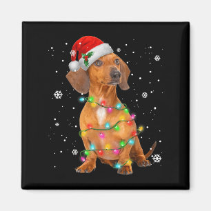 Dachshund Dogs Tree Christmas Sweater Xmas For Pet Magnet