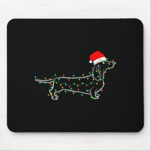 Dachshund Dogs Tree Christmas Sweater Xmas For Pet Mouse Mat