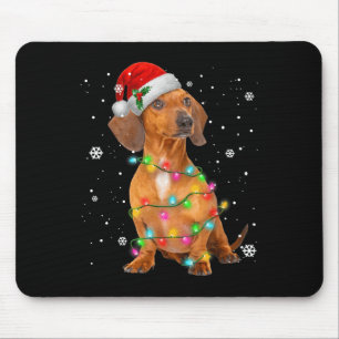 Dachshund Dogs Tree Christmas Sweater Xmas For Pet Mouse Mat