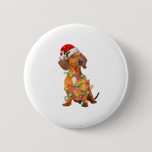 Dachshund Dogs Tree Christmas Sweater Xmas Gifts F 6 Cm Round Badge