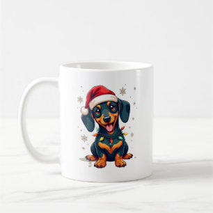 Dachshund Dogs Tree Christmas Sweater Xmas Gifts F Coffee Mug