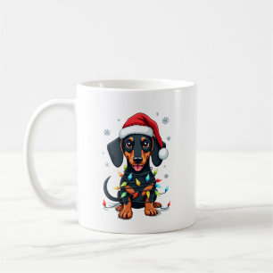 Dachshund Dogs Tree Christmas Sweater Xmas Gifts F Coffee Mug
