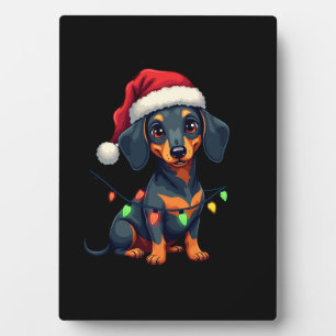 Dachshund Dogs Tree Christmas Sweater Xmas Gifts F Plaque