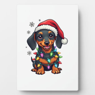 Dachshund Dogs Tree Christmas Sweater Xmas Gifts F Plaque