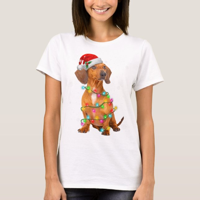 Dachshund Dogs Tree Christmas Sweater Xmas Gifts P (Front)