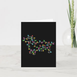 Dachshund Dogs Tree Christmas Xmas Gifts For Pet D Card