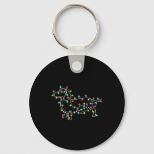 Dachshund Dogs Tree Christmas Xmas Gifts For Pet D Key Ring