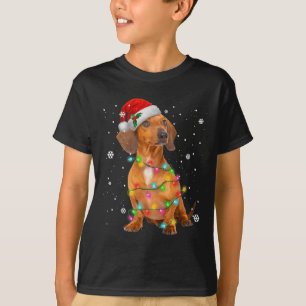 Dachshund Dogs Tree Christmas Xmas Gifts For Pet D T-Shirt