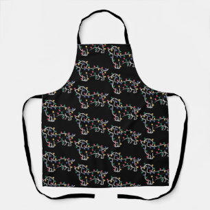 Dachshund Dogs Tree Christmas Xmas Pet Dog Apron