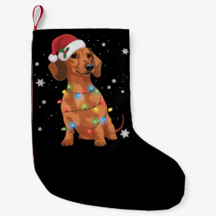 Dachshund Dogs Tree Christmas Xmas Pet Dog  Small Christmas Stocking