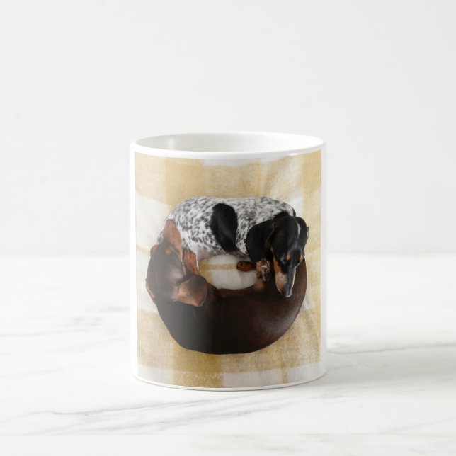 Dachshund Doughnut Coffee Mug (Center)