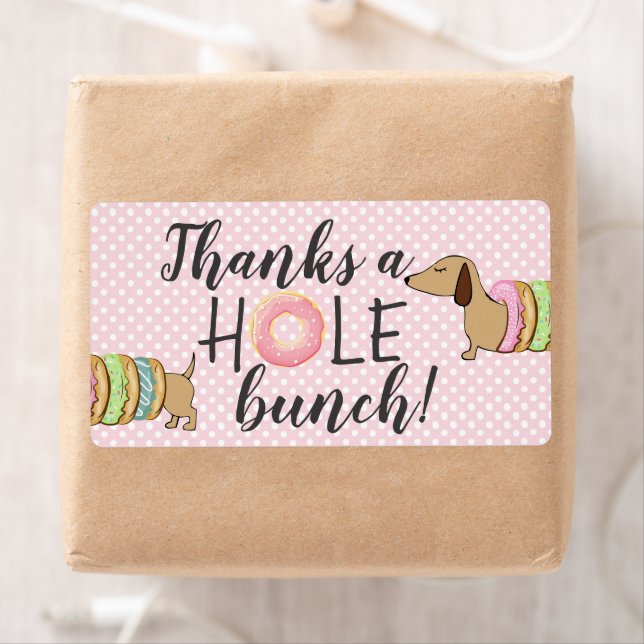 Dachshund & Doughnuts Party Thanks a Hole    (Insitu)
