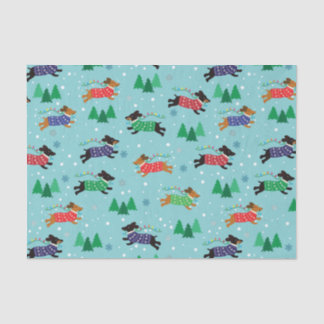 Dachshund Doxie Dog Christmas Holiday Tissue Paper