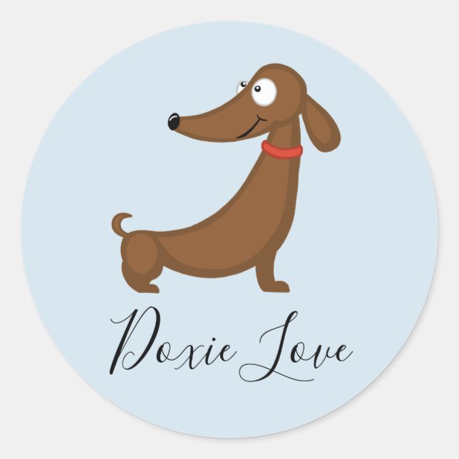 Dachshund (Doxie) Love Stickers (Front)