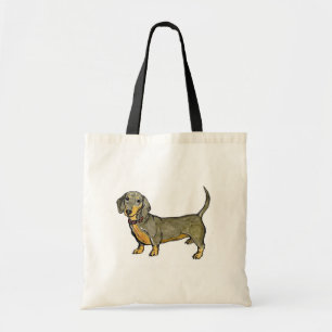 dachshund doxie wiener hot dog tote bag