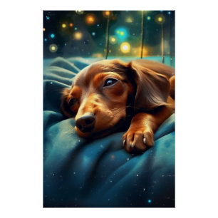 Dachshund Dreams Poster